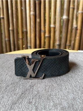 LOUIS VUITTON suede mens belt